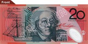 Australian $20 dollar Bill